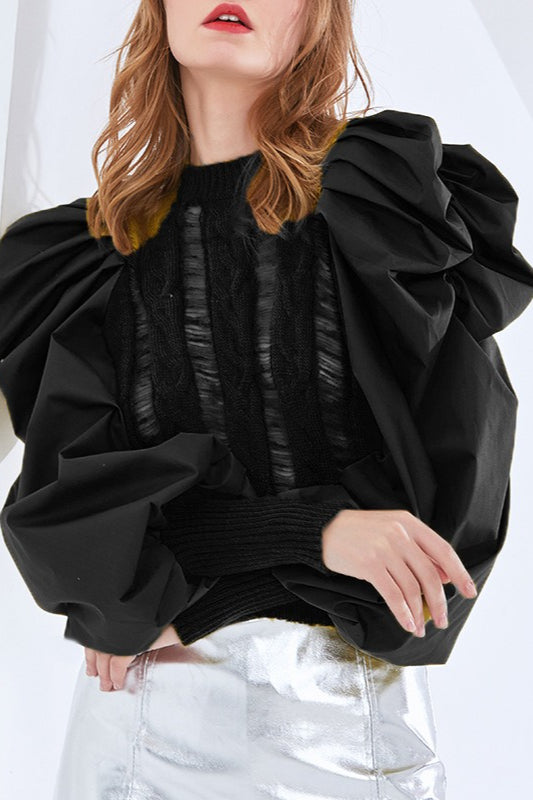 Textured Slim Fit Knit Top
