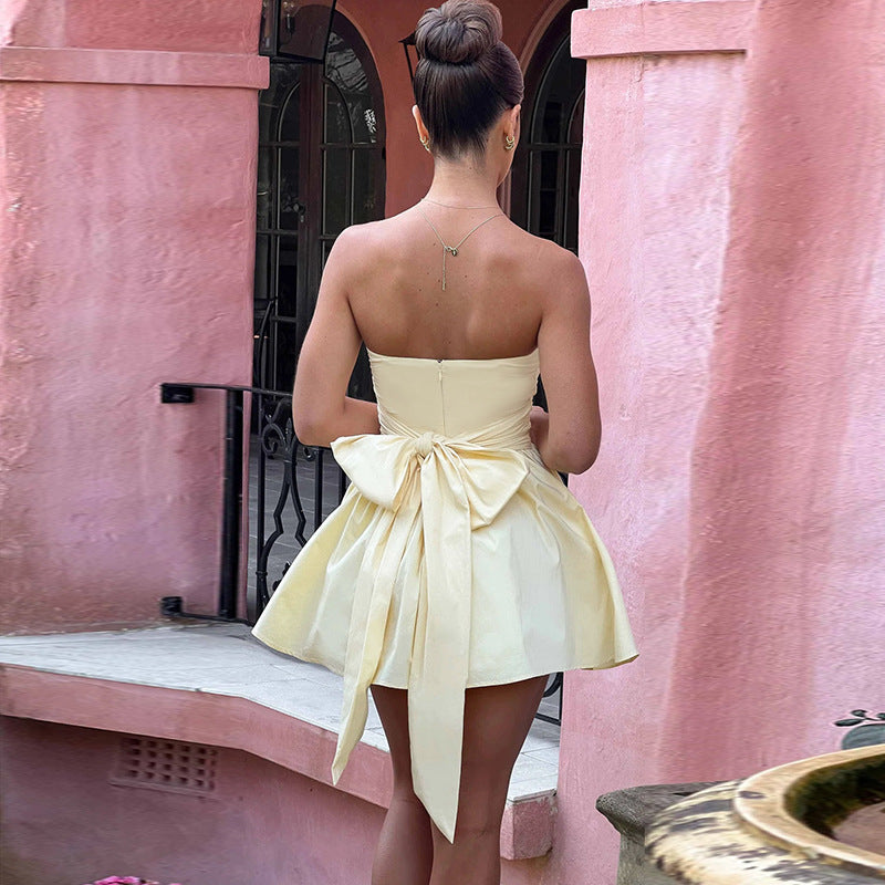 Katrina Lemon Corset Dress