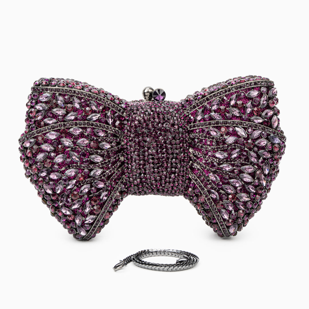 Purple Isabella Clutch Bag