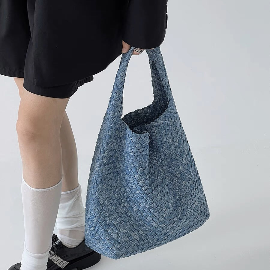 Jocelyn Denim Shoulder Bag