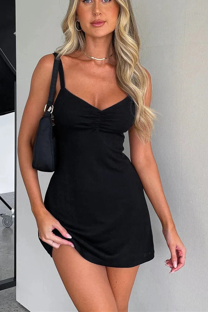 Spaghetti Strap Bodycon Mini Dress