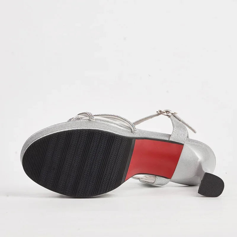 Pvc Transparent Butterfly-Knot Women Sandals