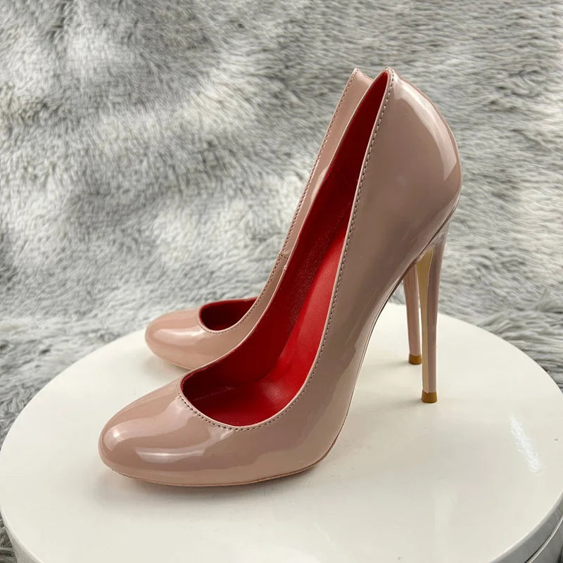 Nude Stiletto Heels - Chic and Versatile Women's Pumps