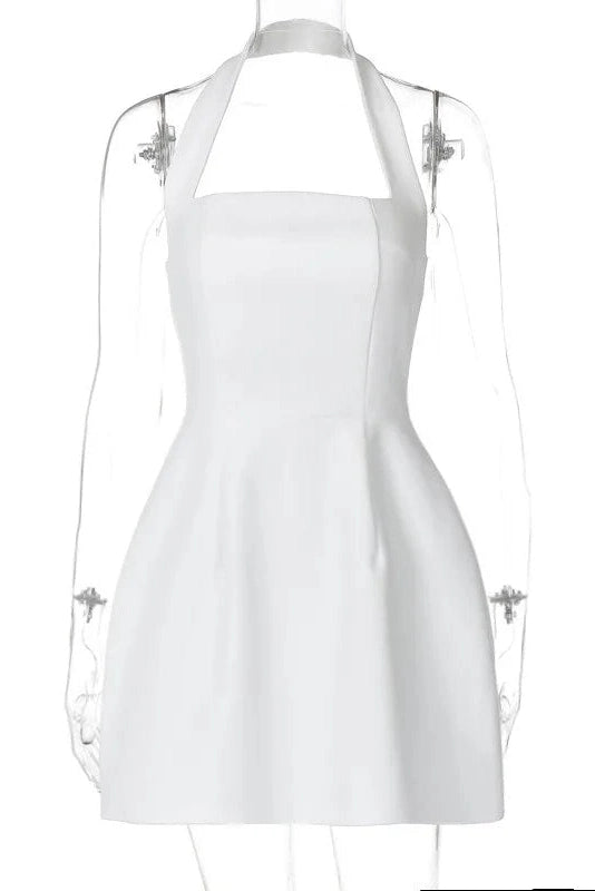 Backless Strapless Sleeveless Mini Dress