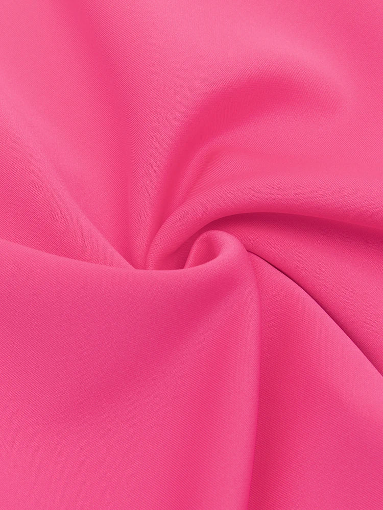 Aveline Pink Strapless Ruffle Mermaid Gown