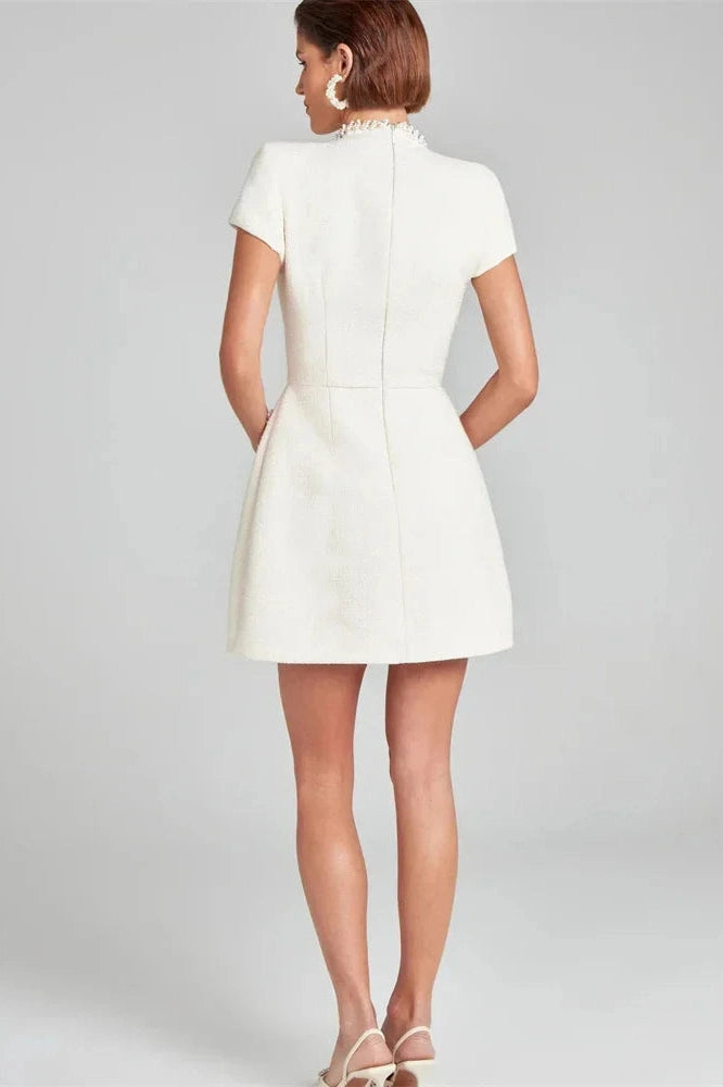 Elegant Patchwork Slim Fit Mini Dress
