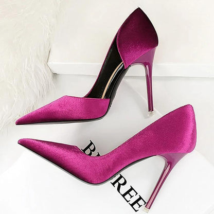 Purple Suede High Heel Pumps For Women - Sexy Party Shoes Purple / 34