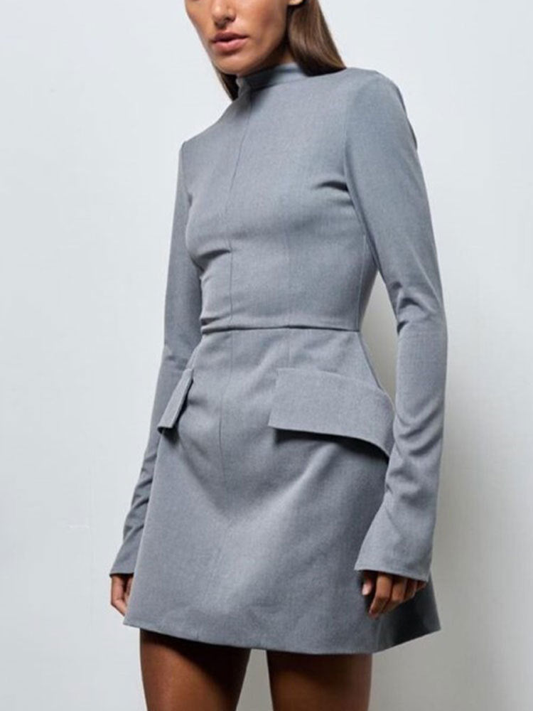 Mila Sweater Dress Gray / L