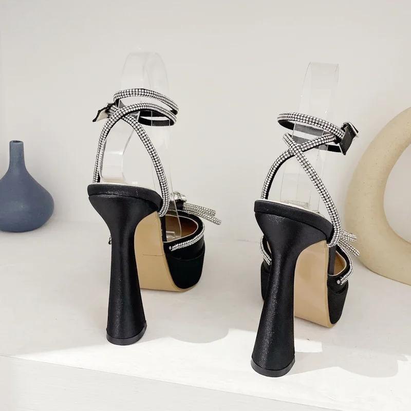 Bowknot Party Pumps With Pointed Toe And Platform For Women