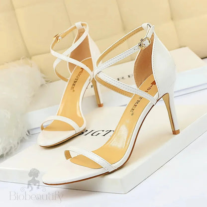 11Cm Super High Heels Patent Leather Women Pumps Sexy Woman