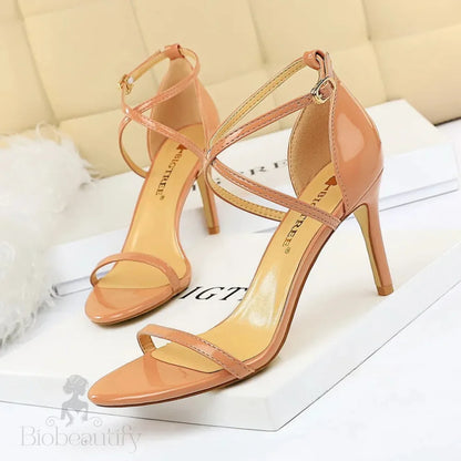 11Cm Super High Heels Patent Leather Women Pumps Sexy Woman