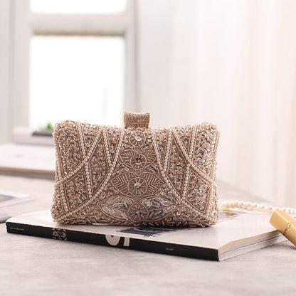 Kaia Elegant Beaded Clutch