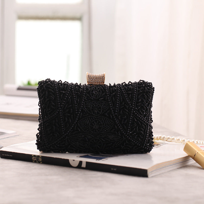 Kaia Elegant Beaded Clutch