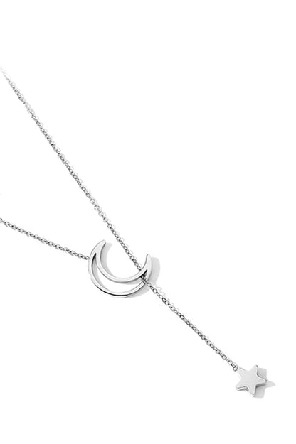 Celestial Pendant Necklace Silver
