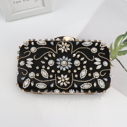 Bead Embroidered Clutch Bag By Braelyn