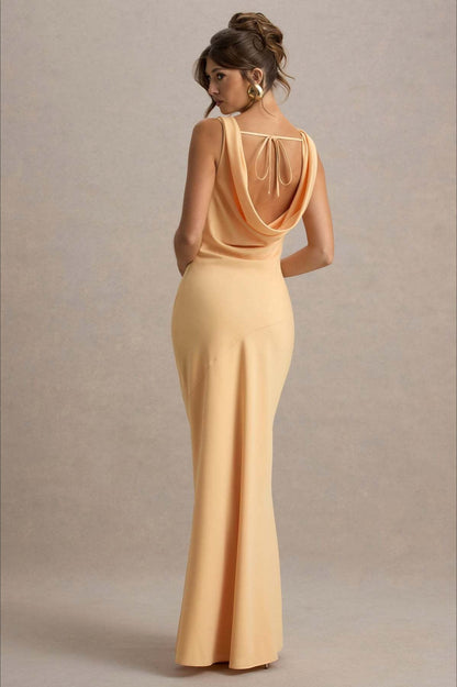 Fishtail Satin Silk Dress