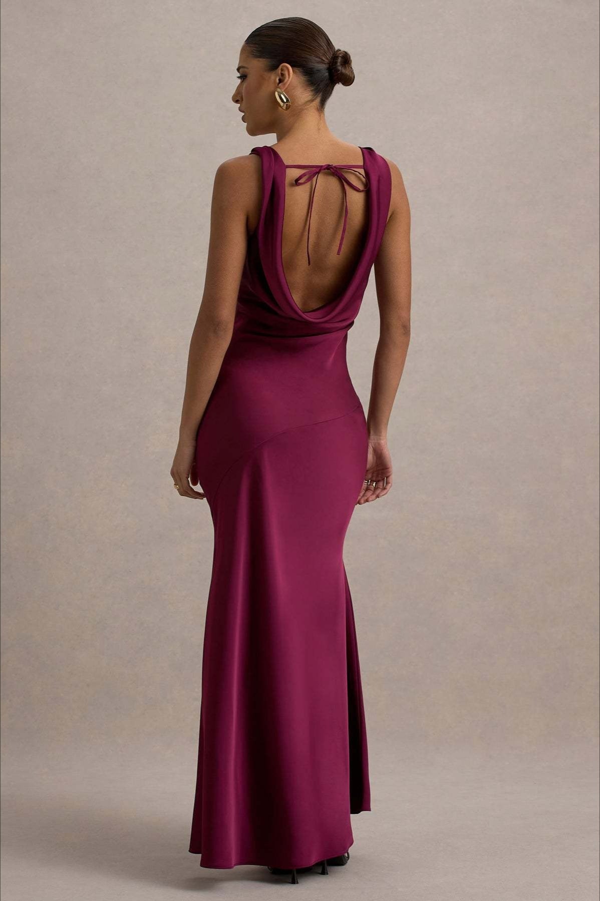 Fishtail Satin Silk Dress