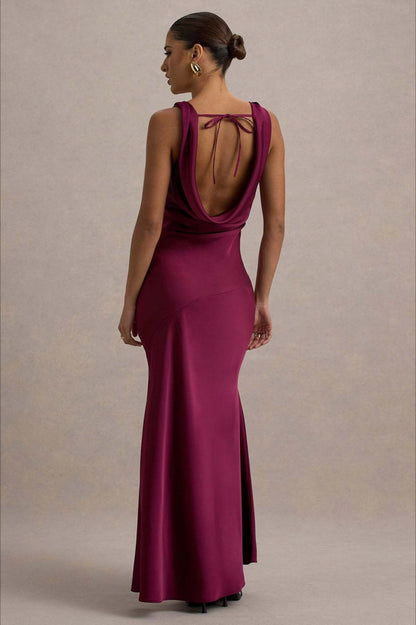 Fishtail Satin Silk Dress