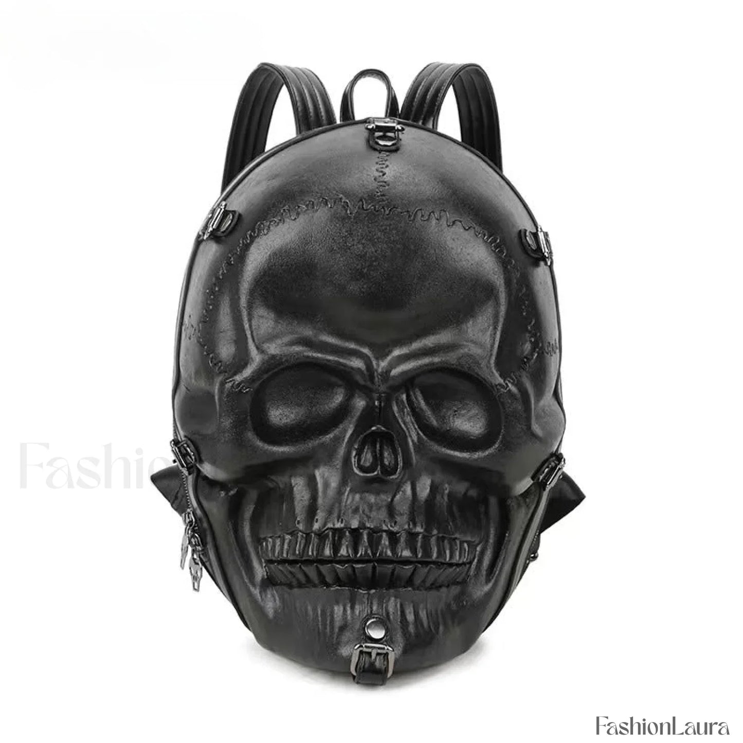 3D Backpack Gothic Travel Ghost Skull Rivets Vintage Punk Bag