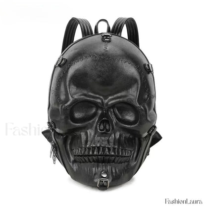 3D Backpack Gothic Travel Ghost Skull Rivets Vintage Punk Bag