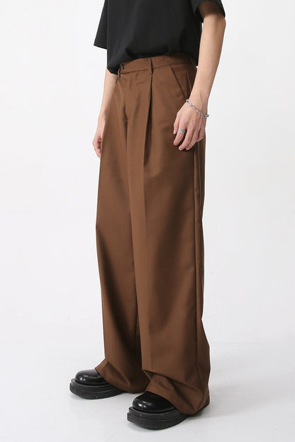 Korean Vintage Relaxed Straight Casual Pants