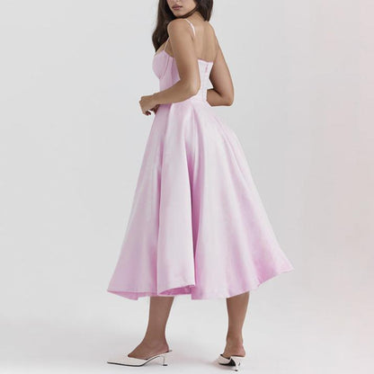 Sweetheart Corset Midi Dress