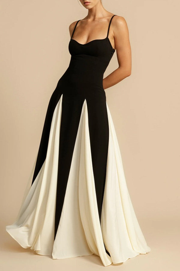 Elegant Panelled Slip Party Dress