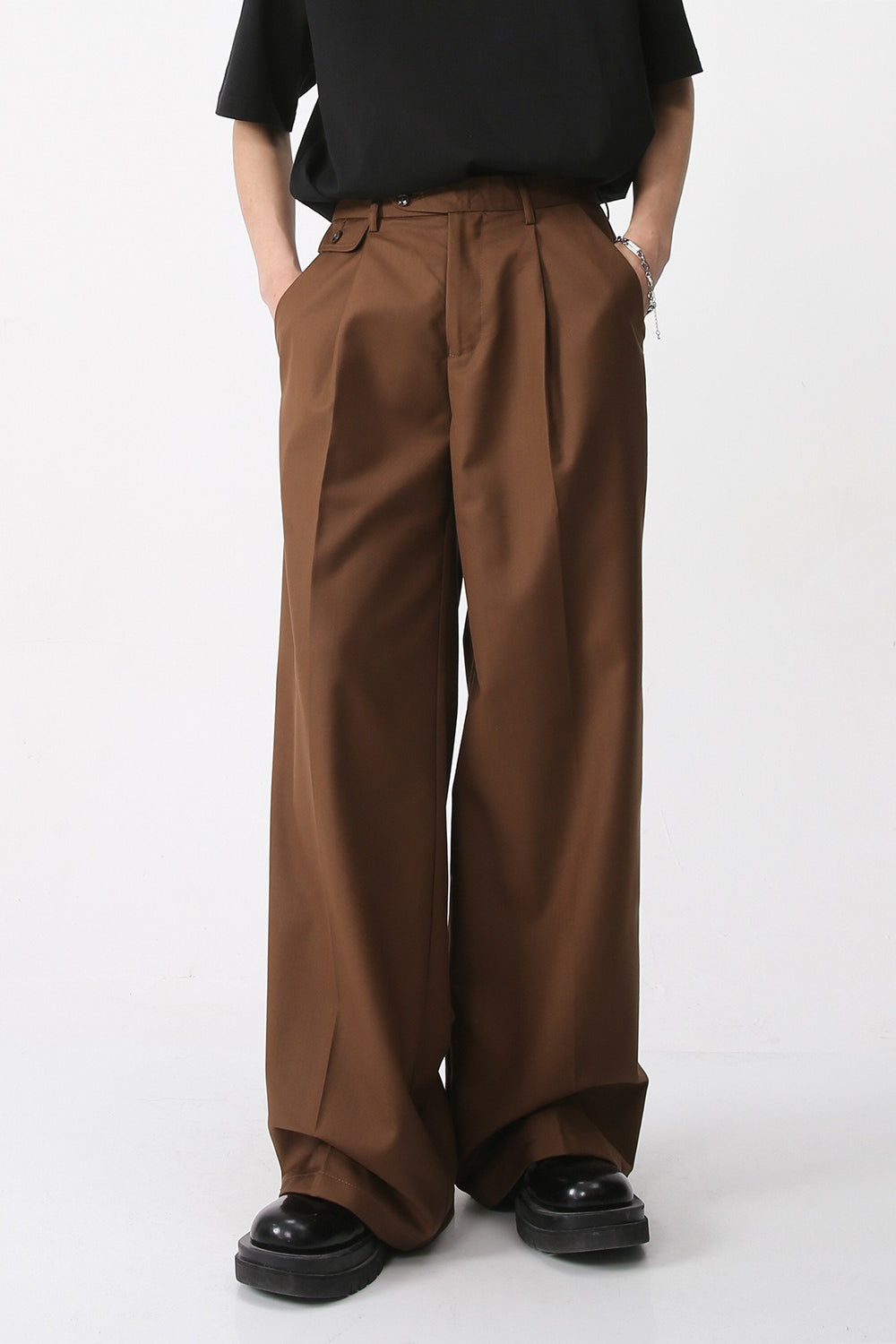 Korean Vintage Relaxed Straight Casual Pants