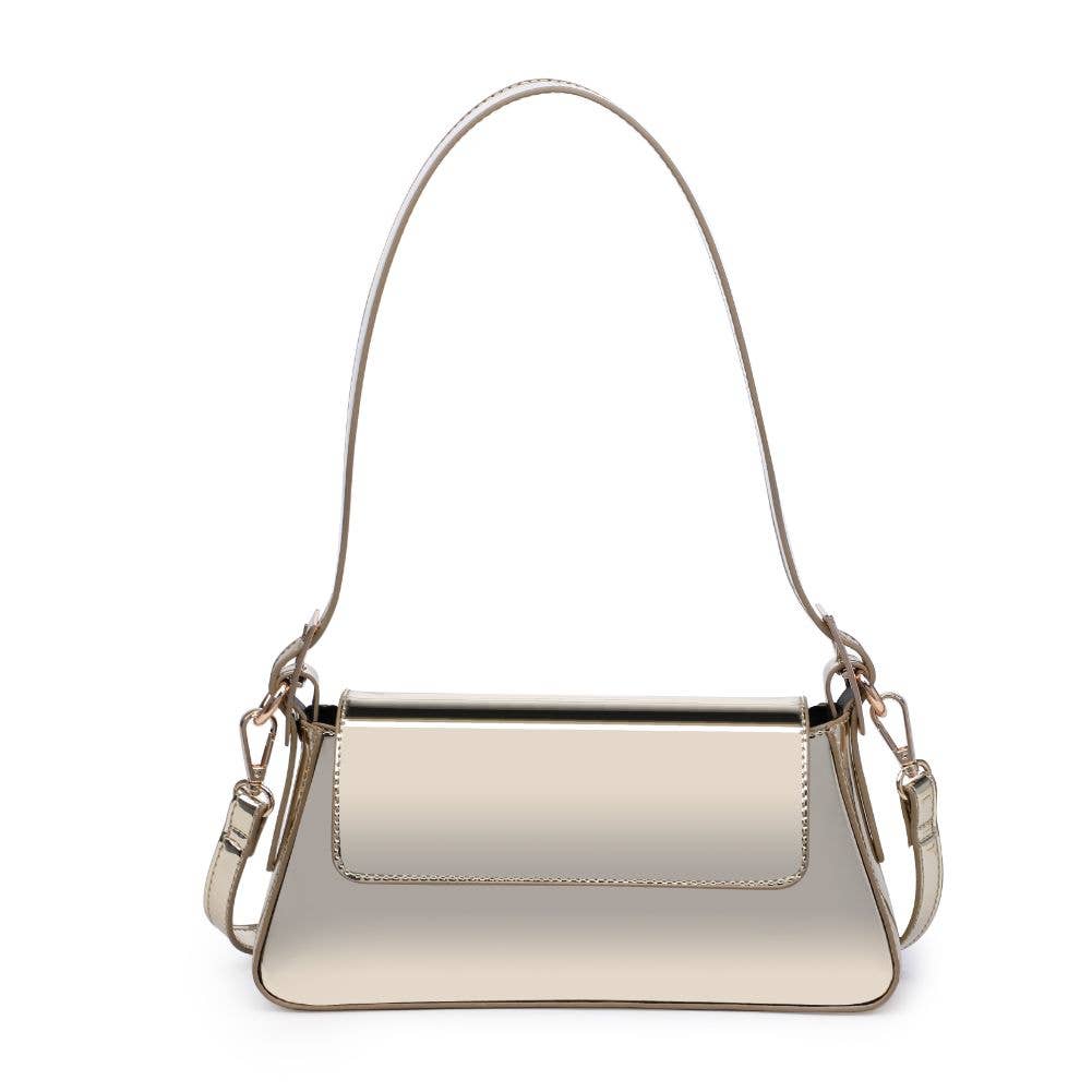 Giselle Metallic Crossbody Bag - Gold