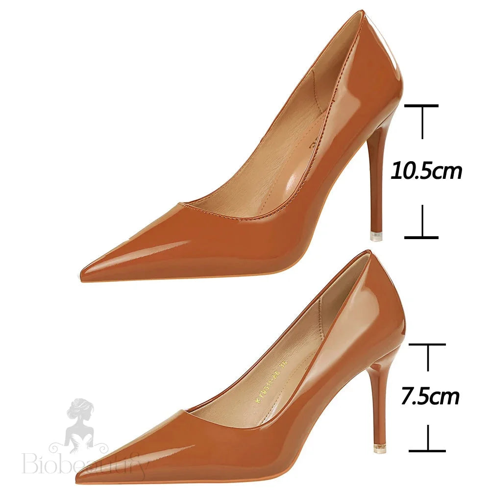 7.5 Cm And 10.5 Stiletto Heels Fashion Women Pumps Lady Shoes