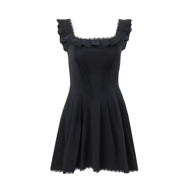 Fishbone Corset Dress For Women Black / L