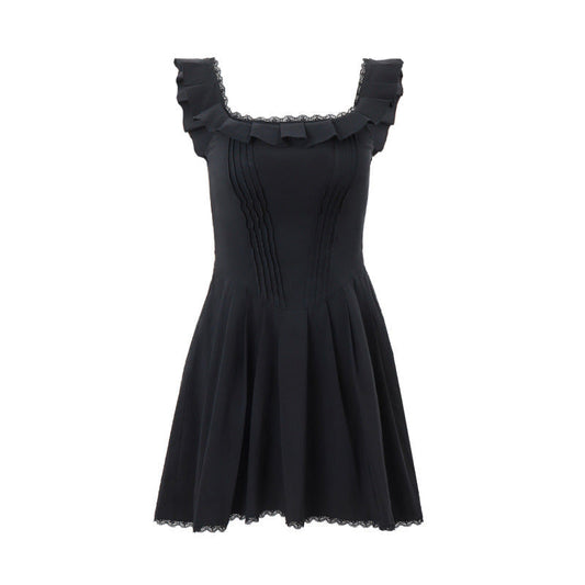 Fishbone Corset Dress For Women Black / L
