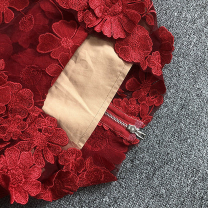 Floral Lace Midi Dress