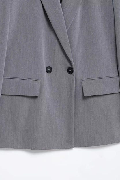 Double Breasted Casual Blazer