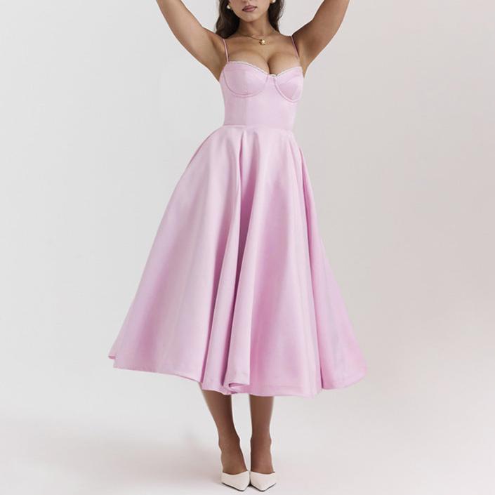 Sweetheart Corset Midi Dress
