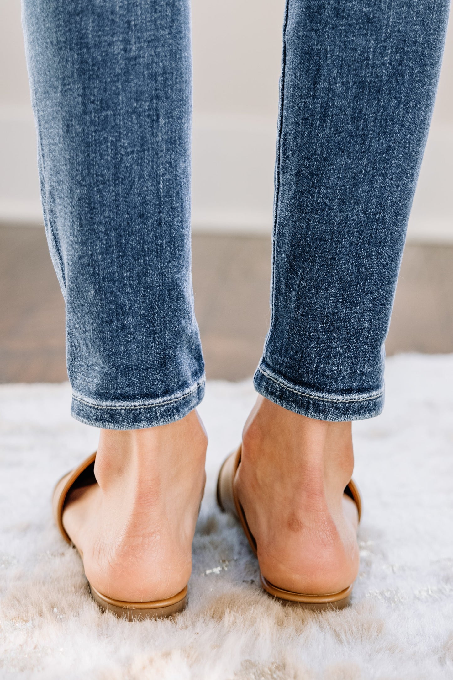 Butterscotch Brown Flat Mules 7 /