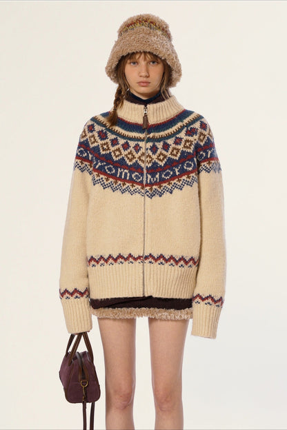 Vintage Fair Isle Knit Sweater