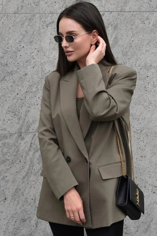 Double Breasted Casual Blazer