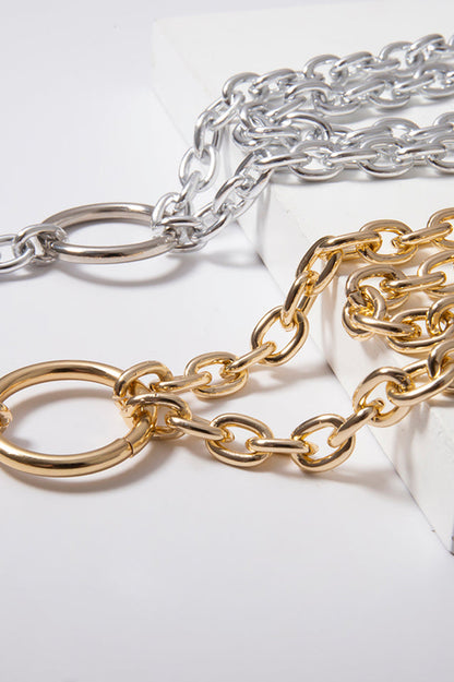 Hip Hop Rock Long Chain Necklace
