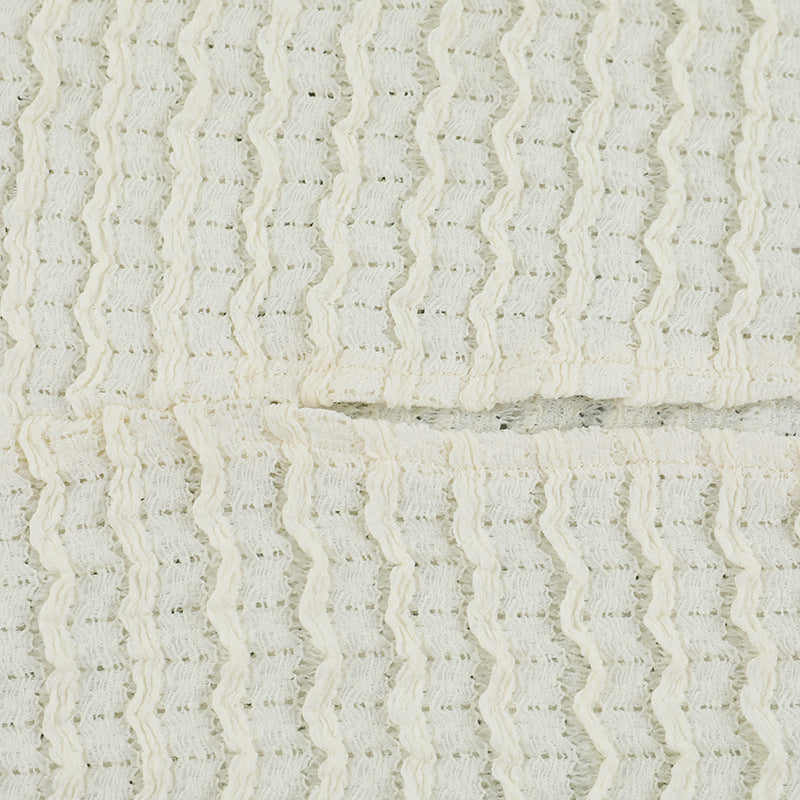 Textured Maxi Bodycon Dress Off-White / S