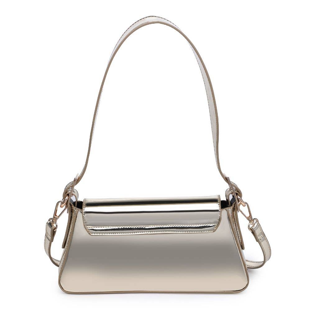 Giselle Metallic Crossbody Bag - Gold