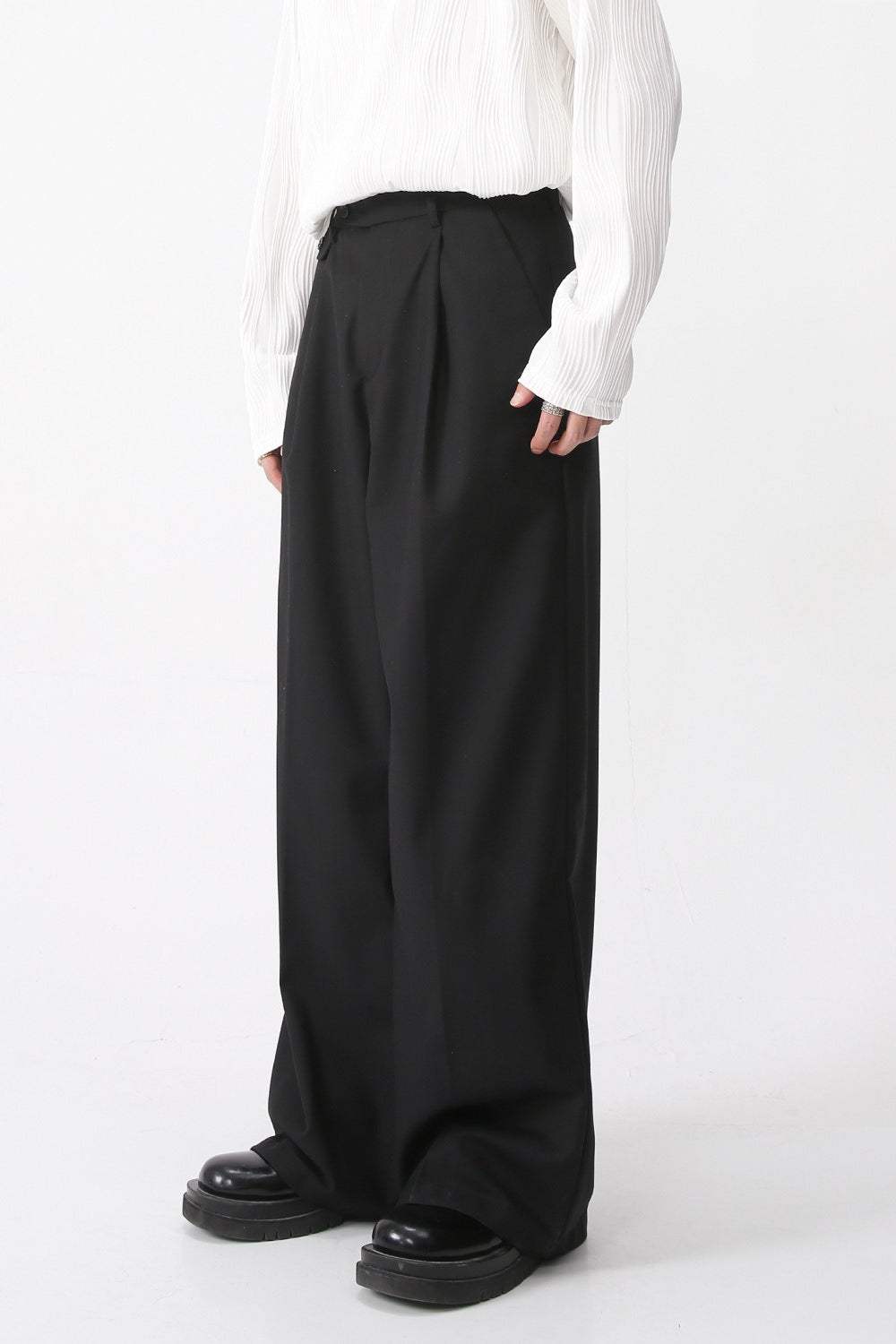 Korean Vintage Relaxed Straight Casual Pants