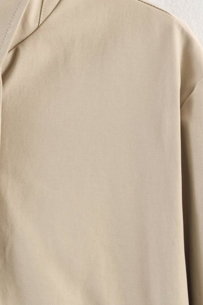 Elastic Stand Collar Lightweight Bomber Jacket