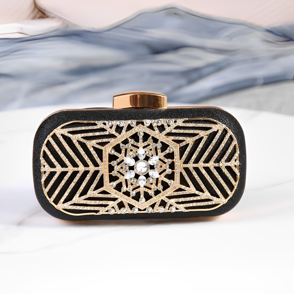 Yasmin Evening Clutch With Diamonds