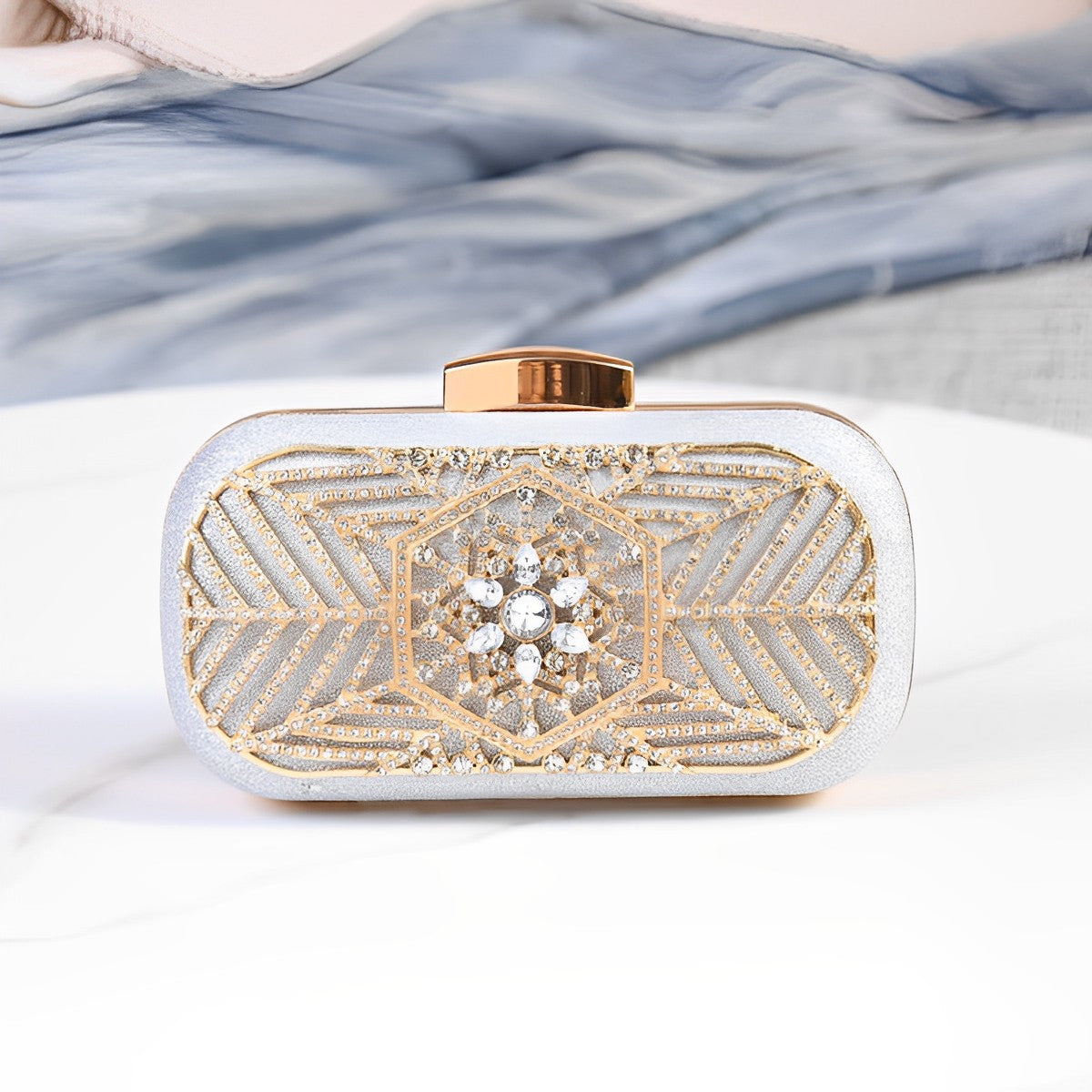 Yasmin Evening Clutch With Diamonds