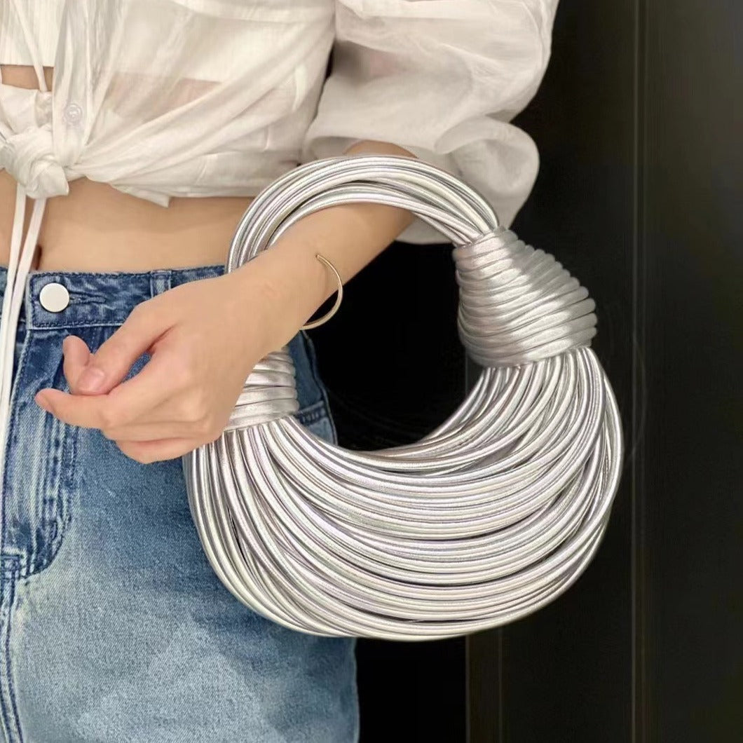 Amanda Silver Handbag