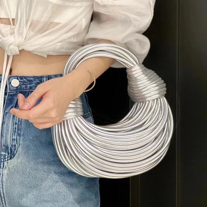 Amanda Silver Handbag