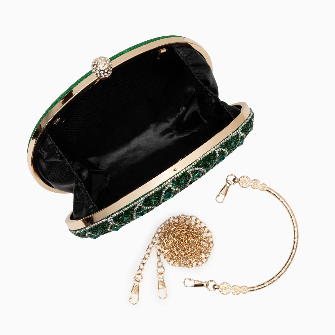 Madyson Clutch Bag With Rhinestones