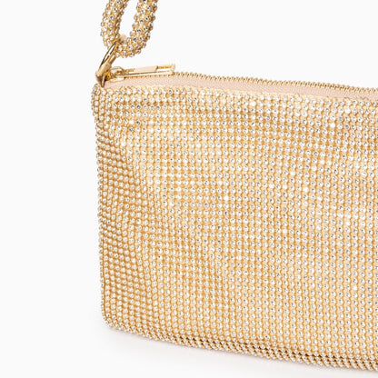 Rhinestone Embellished Shoulder Bag By Shelley