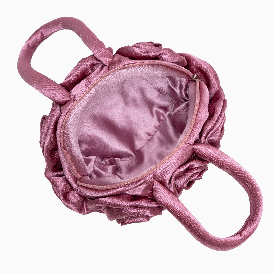 Satin Flower Handbag By Francine